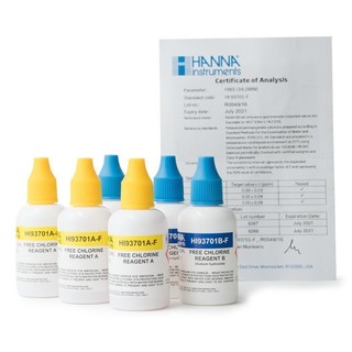 Chlorine  free  DPD method  Liquid reagent Kit for 300 tests  free Cl2 